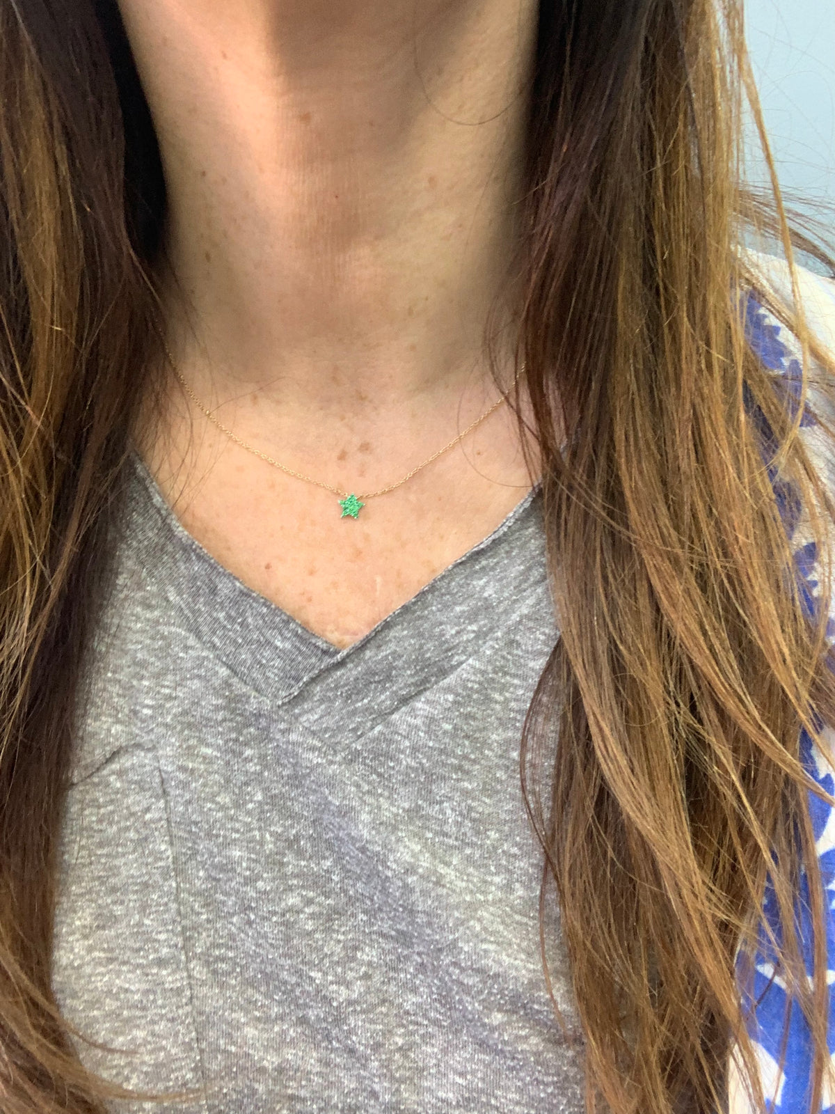 Petite Tsavorite "Vibrant" Star Pendant