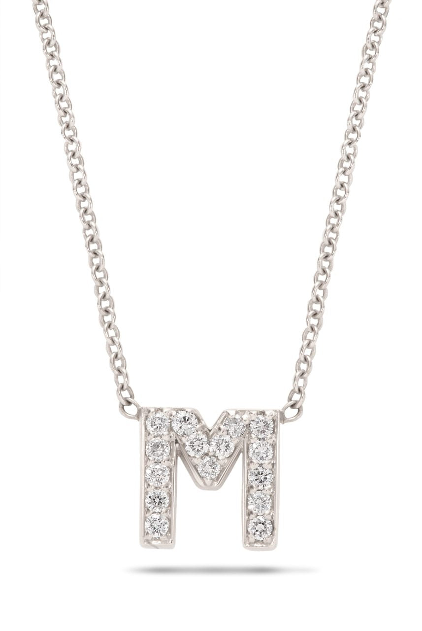 Initial Diamond Pendant