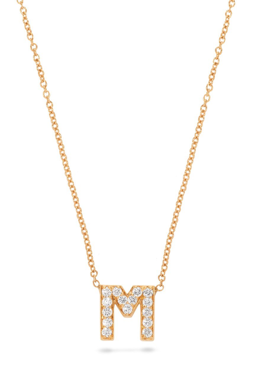 Initial Diamond Pendant