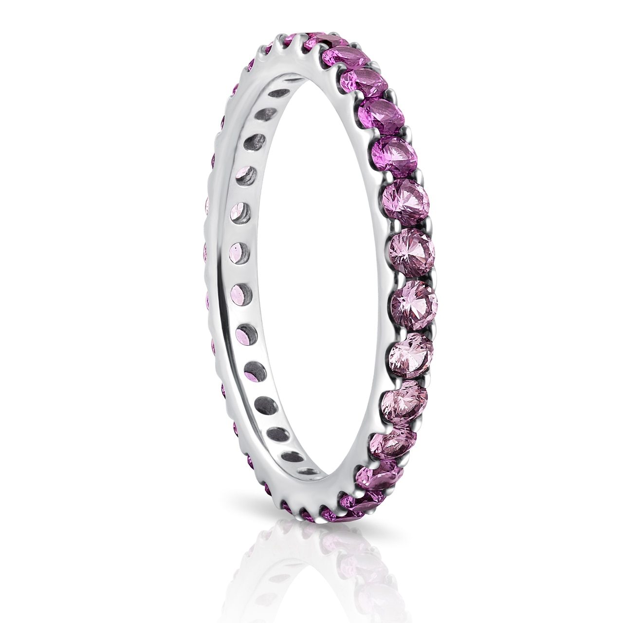 Pink Sapphire Ombre Eternity Ring