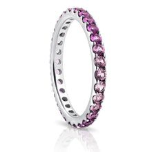 Load image into Gallery viewer, Pink Sapphire Ombre Eternity Ring