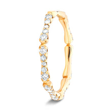 Load image into Gallery viewer, Rose Cut and Round Diamond Band - Yellow