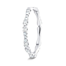 Load image into Gallery viewer, Rose Cut and Round Diamond Band - White
