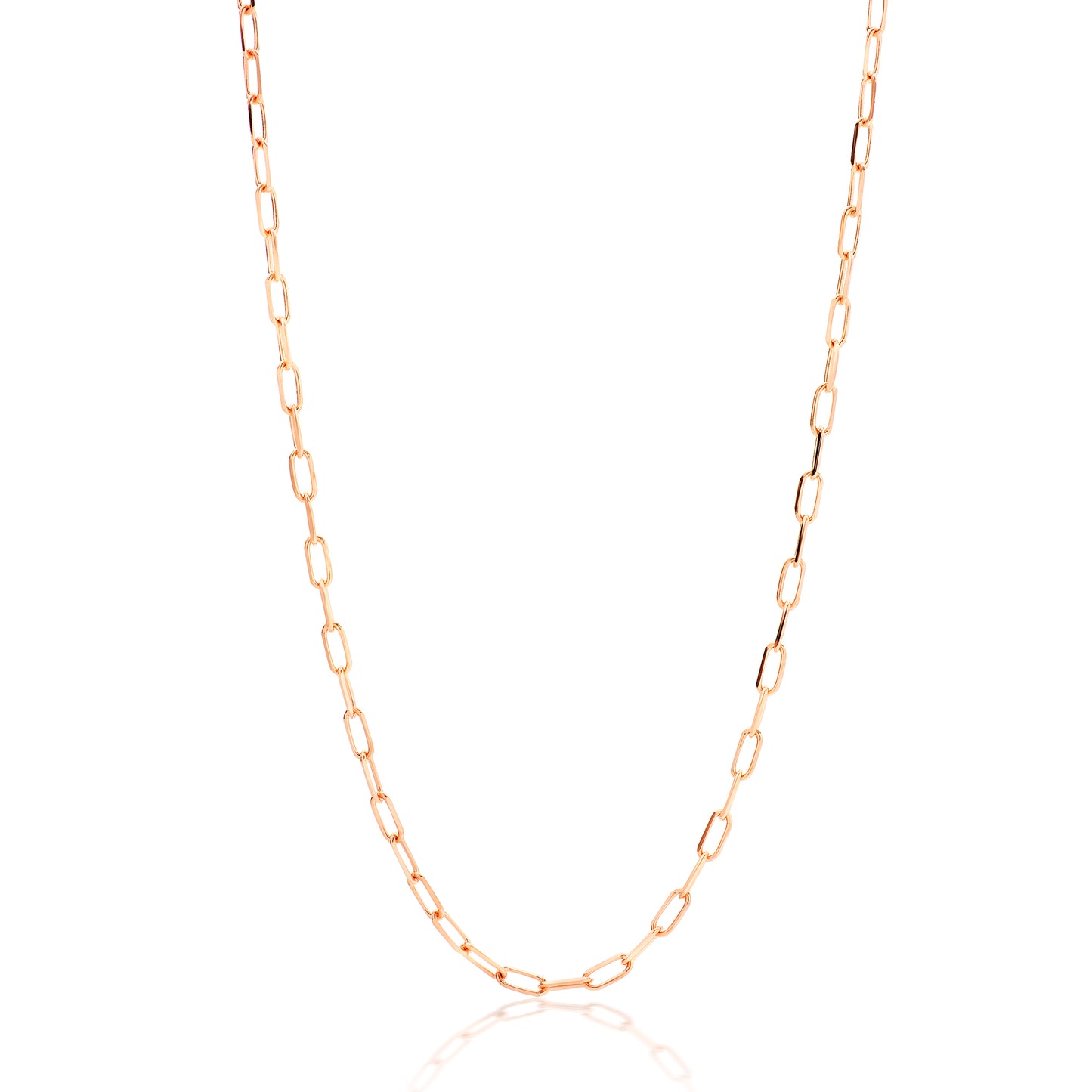Gold Flat Chain Necklace