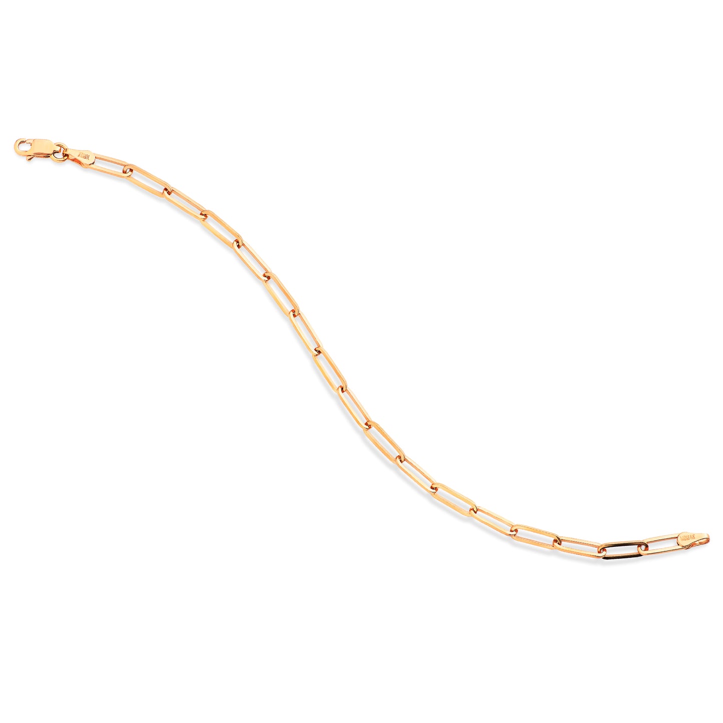Flat Oval Link Bracelet