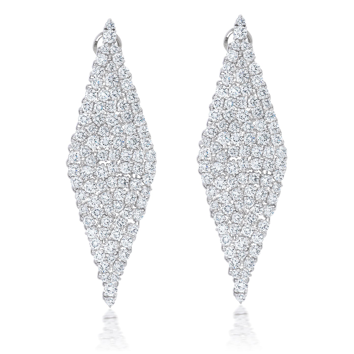 Diamond Shape Hanging Earrings
