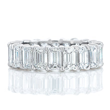 Load image into Gallery viewer, Emerald Cut Eternity Band