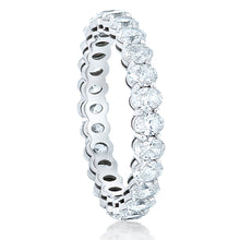 Load image into Gallery viewer, Petite Diamond Oval Eternity Band - Two