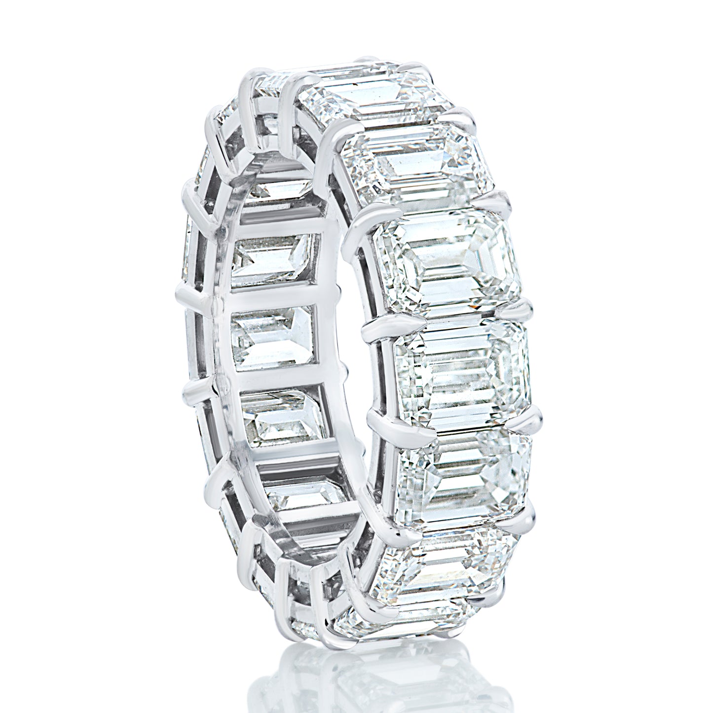 Emerald Cut Diamond Eternity Band