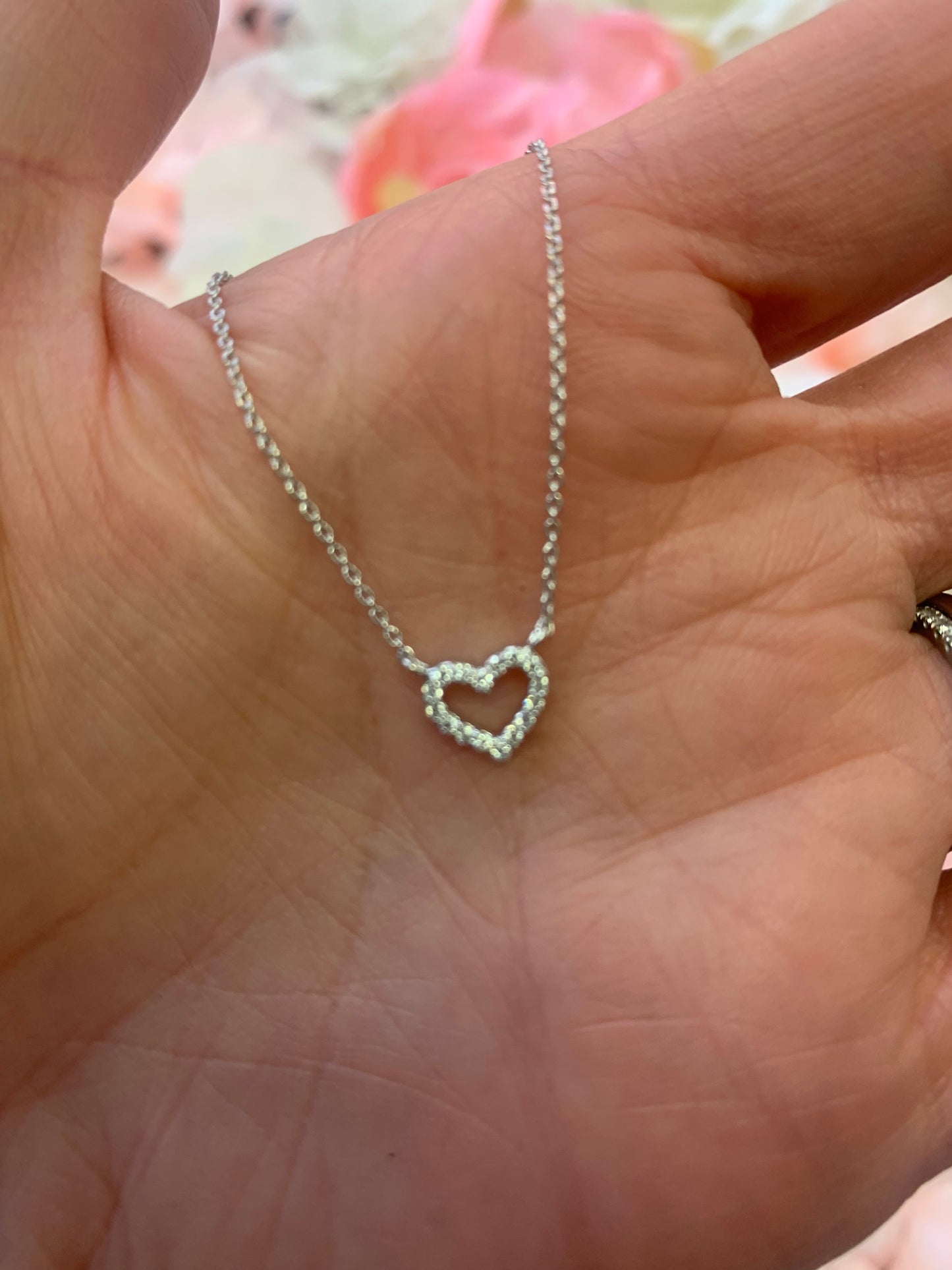 Itty Bitty Diamond Heart Pendant