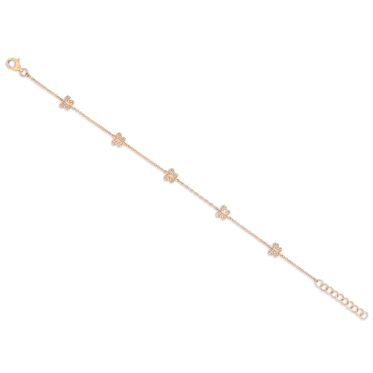 5 Diamond Butterfly Bracelet