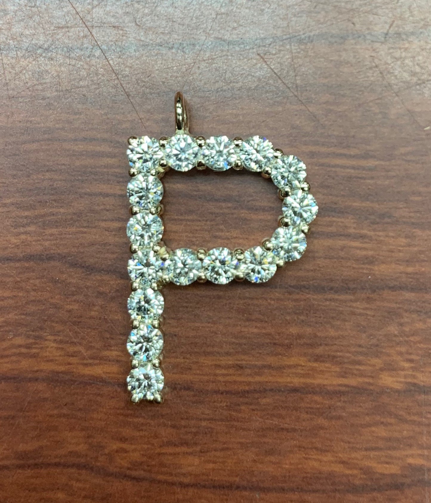 Large Diamond Letter Pendant 3