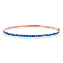 Load image into Gallery viewer, Halfway Sapphire Bangle