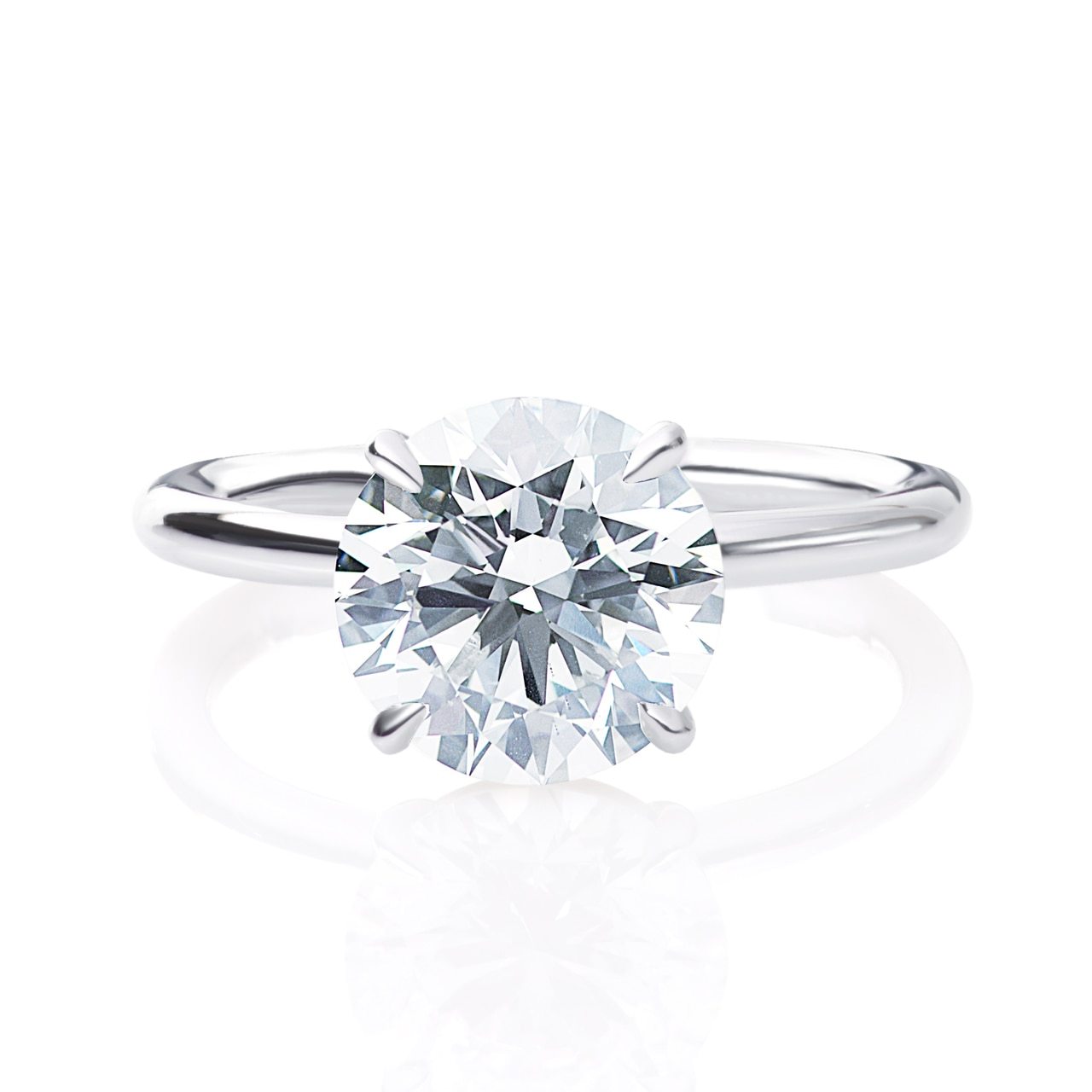 Classic Four Prong Solitaire Diamond Ring