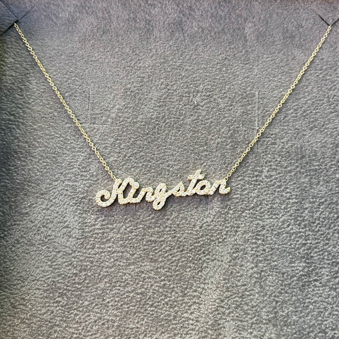 Diamond Name Necklace - Kingston