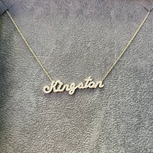 Diamond Name Necklace - Kingston