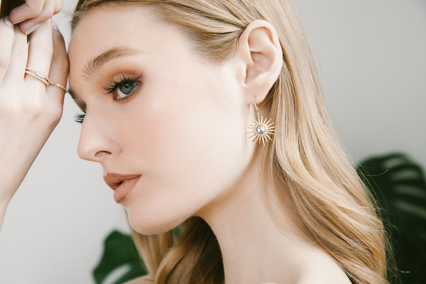 Sun Burst Dangle Earrings Four