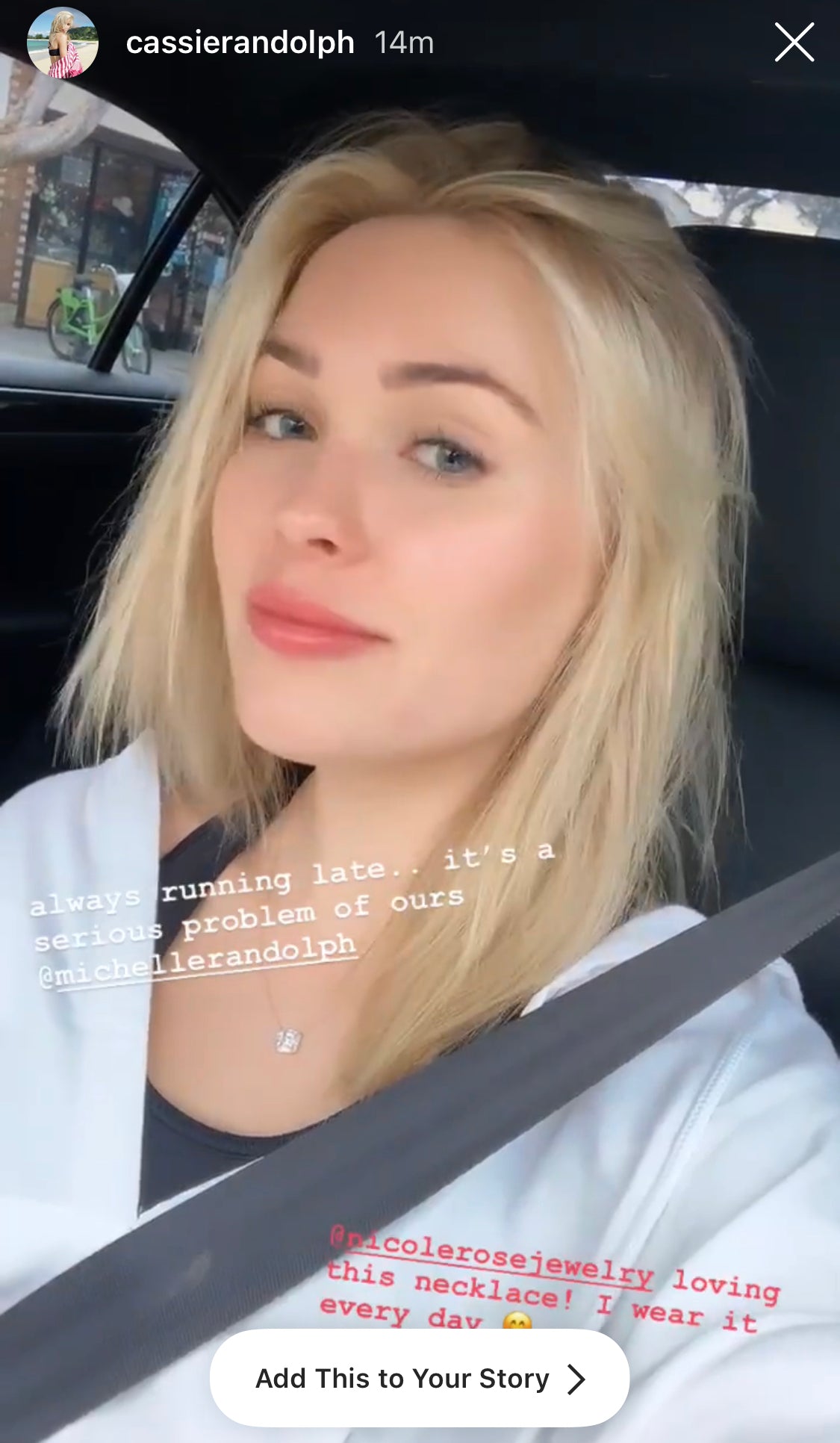 Round and Baguette Diamond Pendant - @cassierandolph