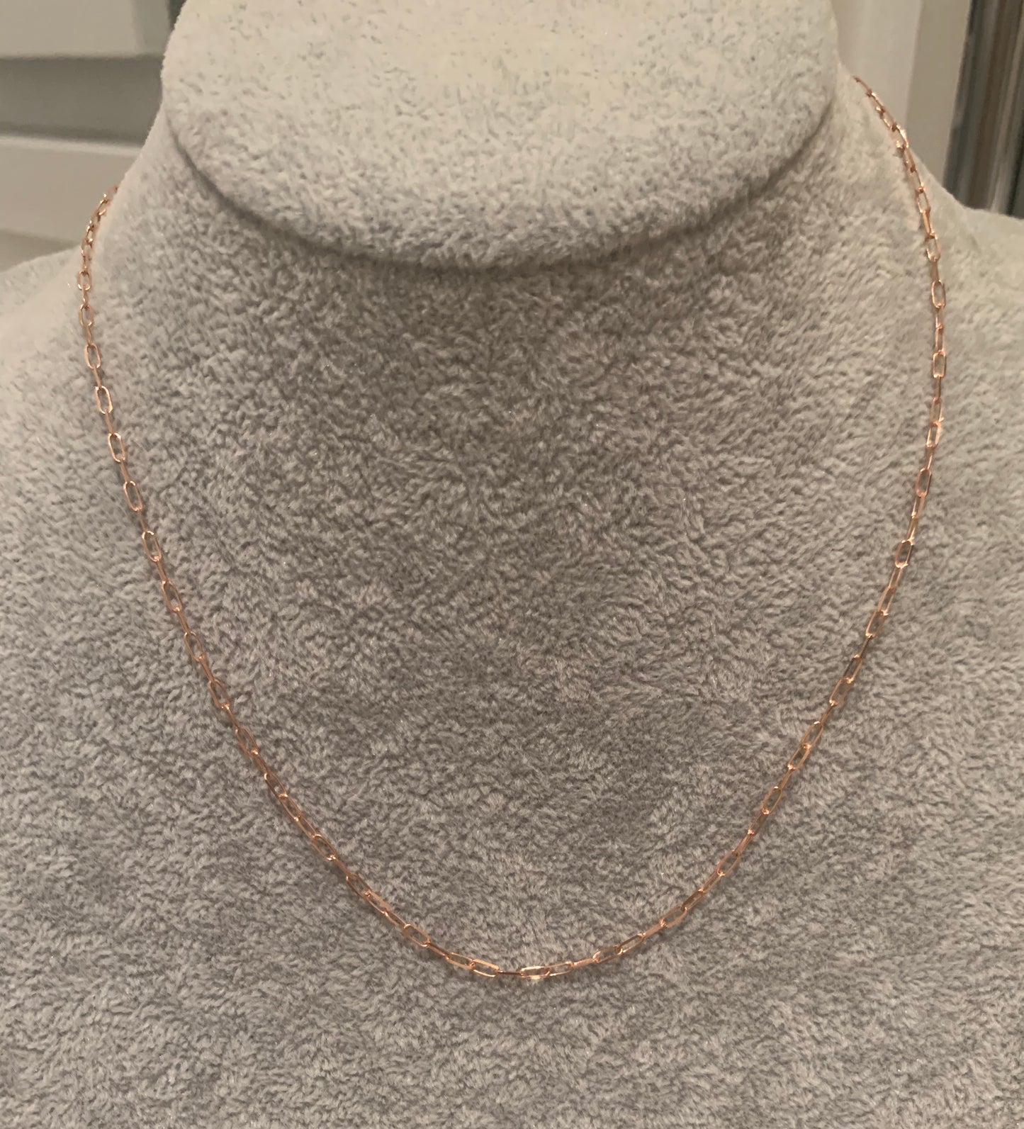 Gold Flat Chain Necklace 2