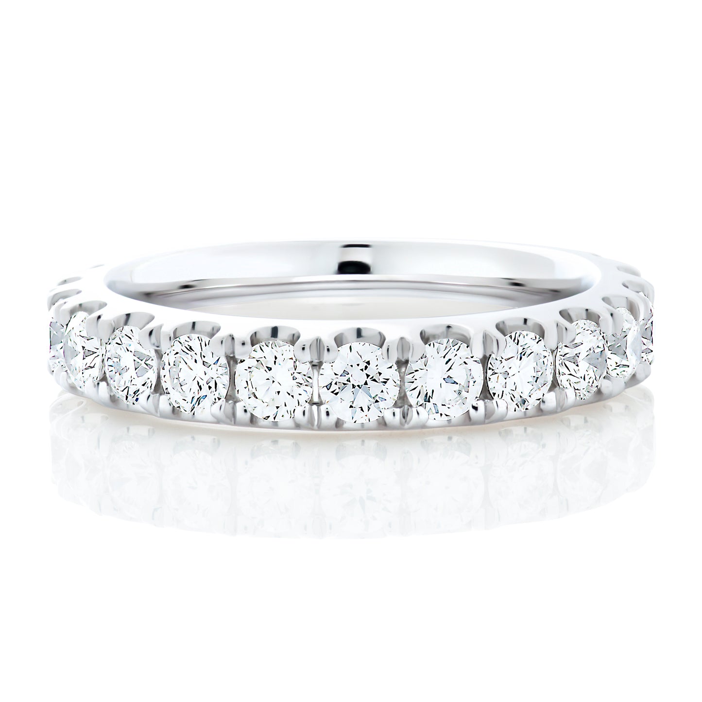 Split Prong Diamond Eternity Band