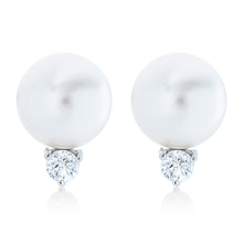 Load image into Gallery viewer, Pearl and Diamond Goddess Earrings