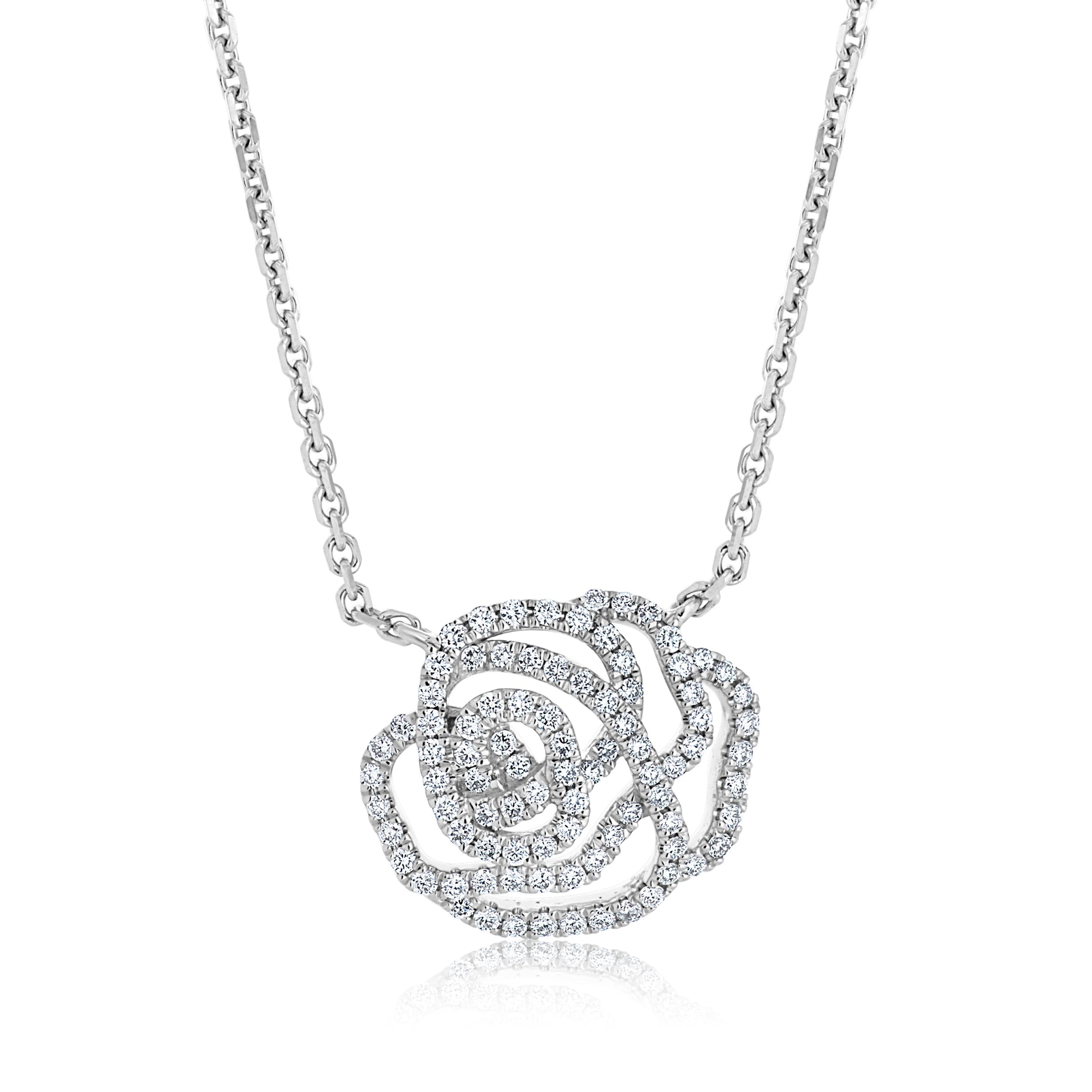 Diamond Rose Pendant