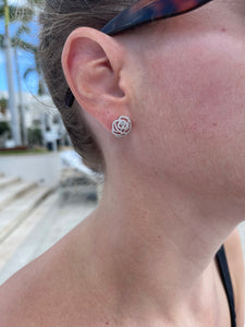 Diamond Rose Earrings 7
