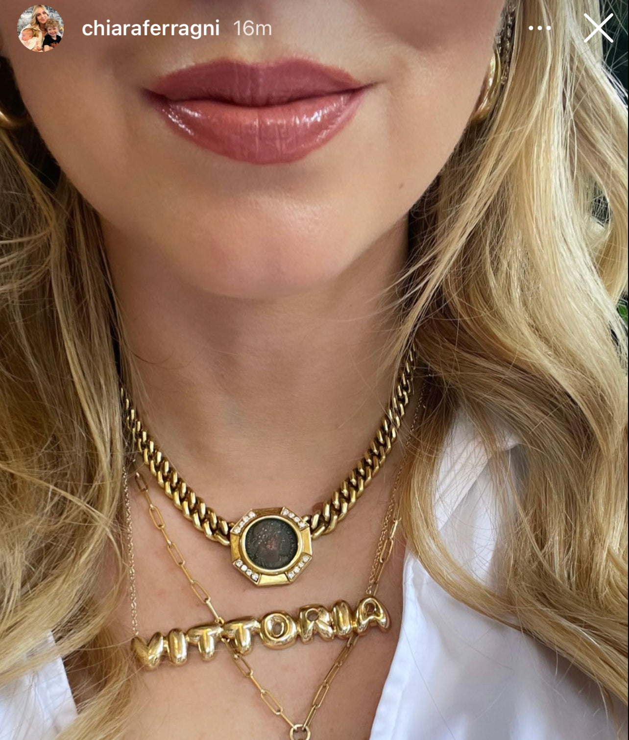 Large Bubble Name Necklace - Vittoria