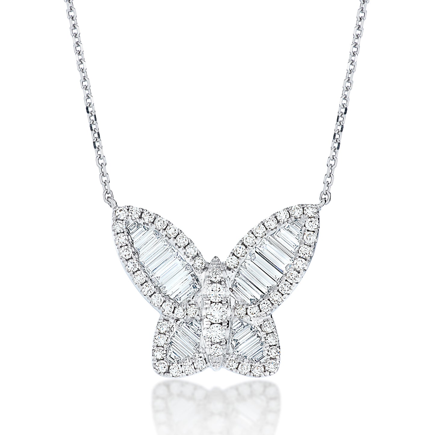 Jumbo Size Diamond Butterfly Pendant