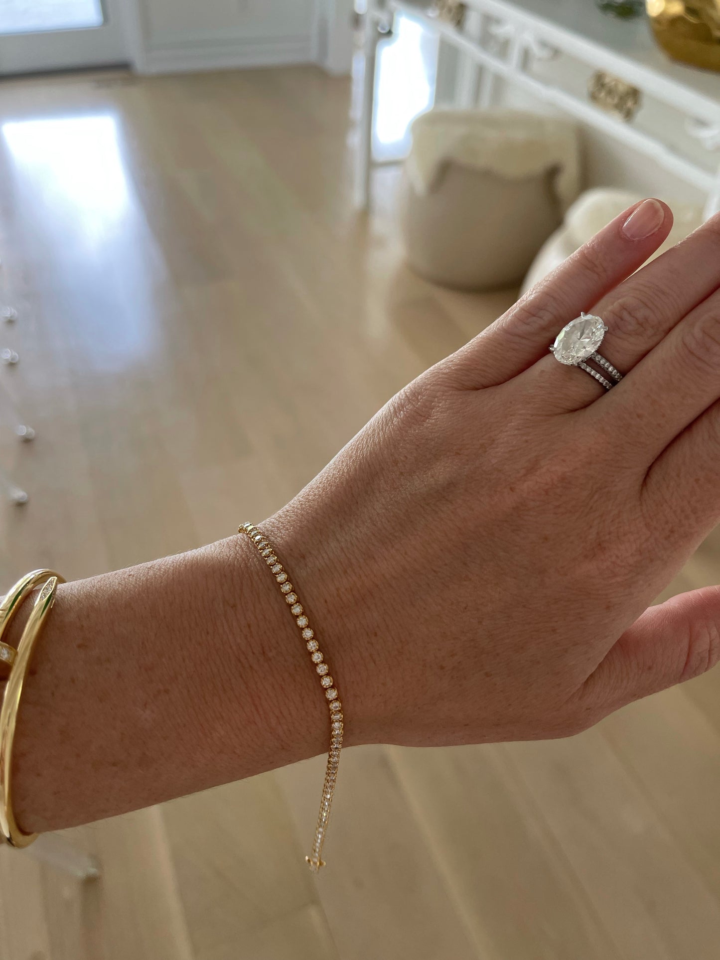 Dainty 2 Carat Diamond Tennis Bracelet - Four