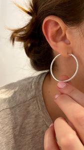 Classic Diamond "Nikki" Hoop Earrings 3