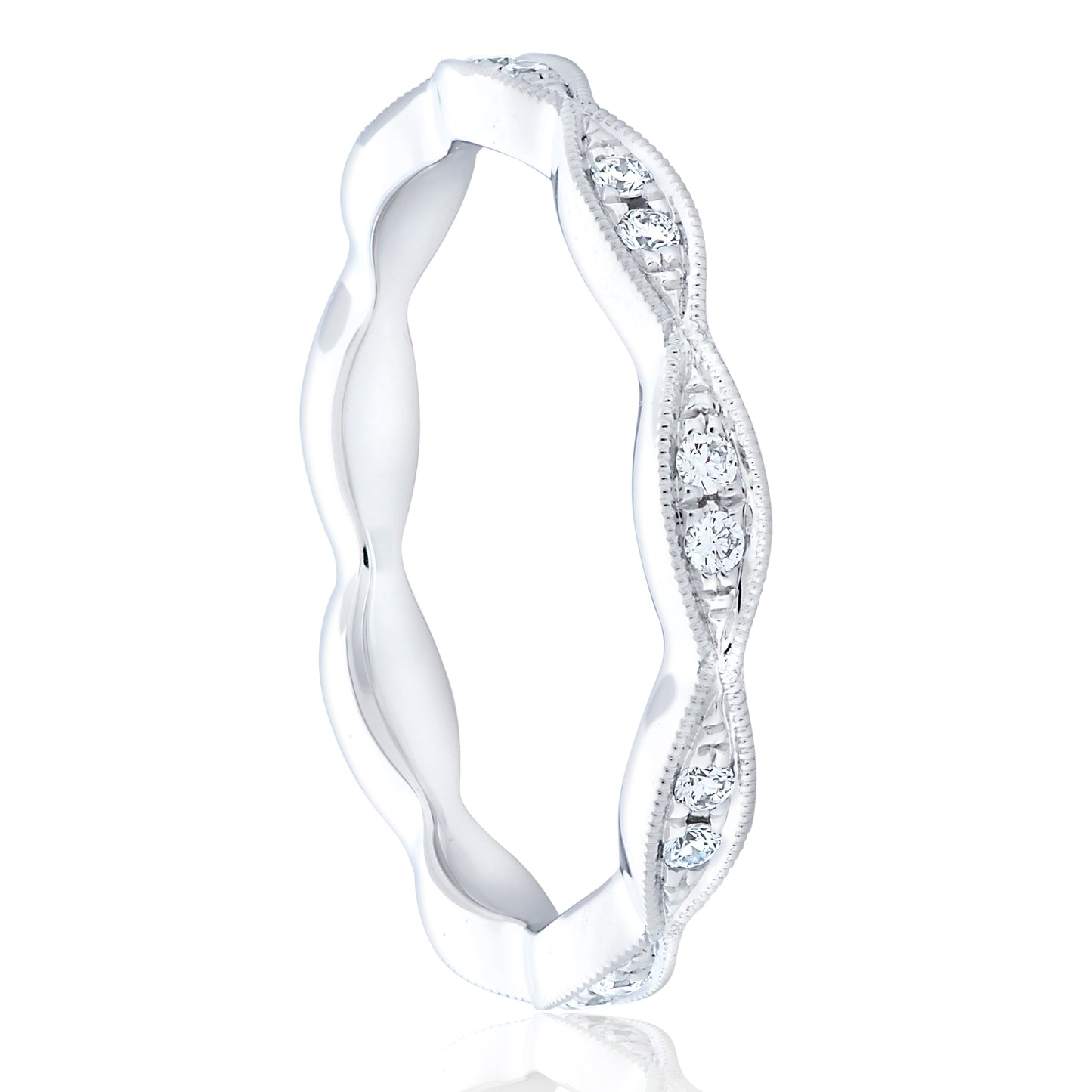 Bead Set Eternity Band - Two