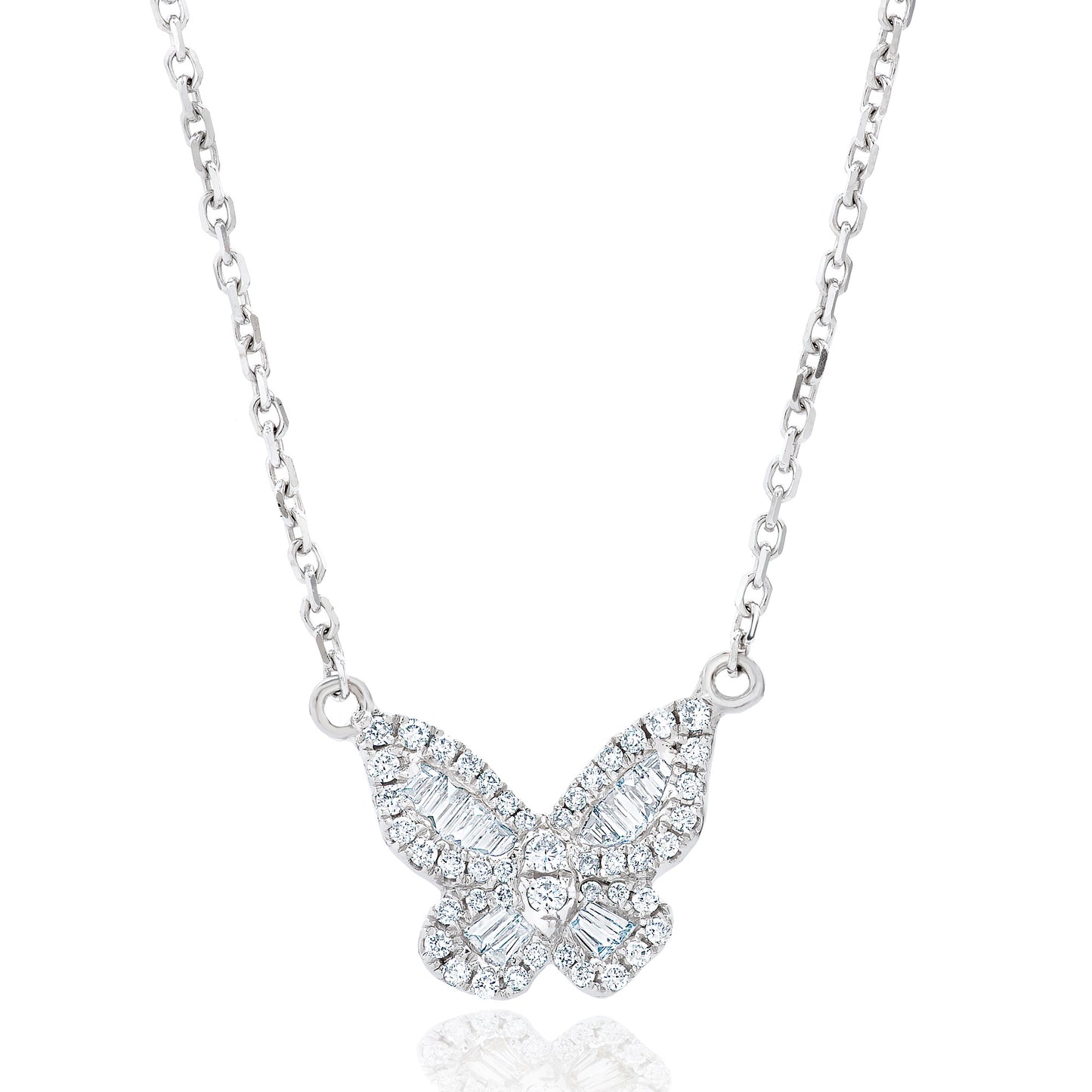 Mini Diamond Butterfly Pendant