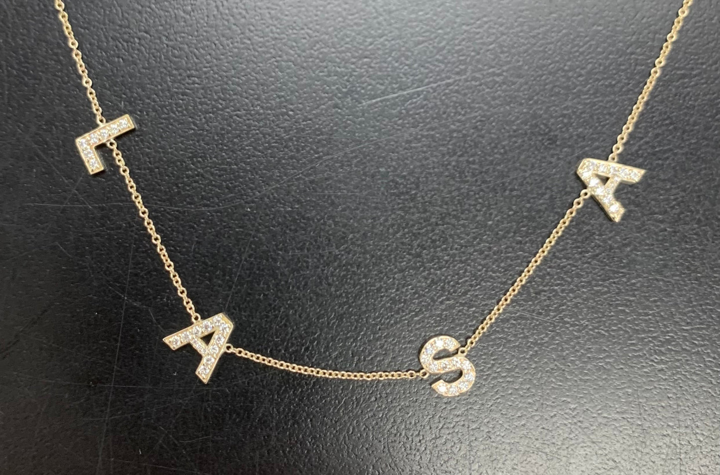 Initial Diamond Necklace 2