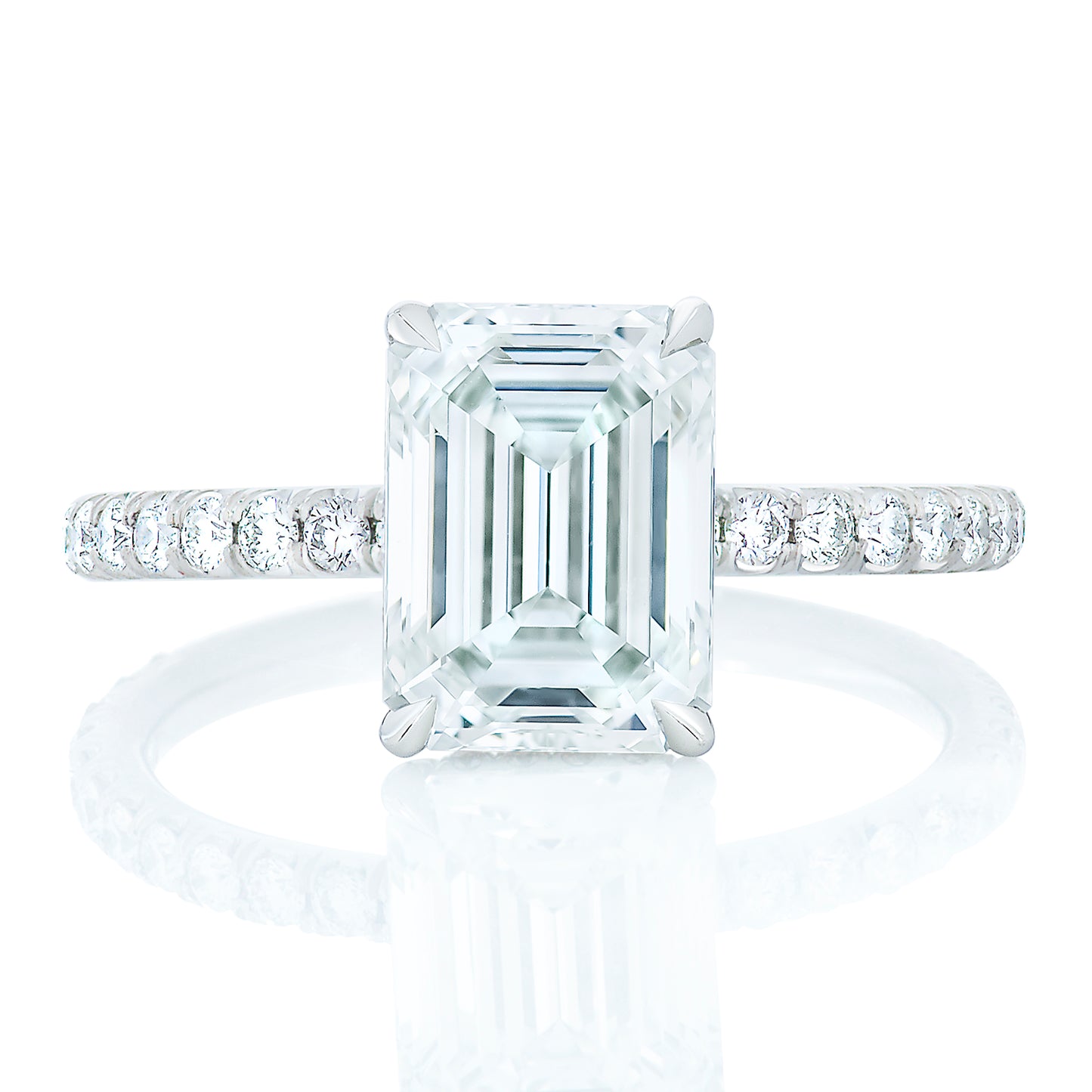 Emerald Cut Diamond Engagement Ring