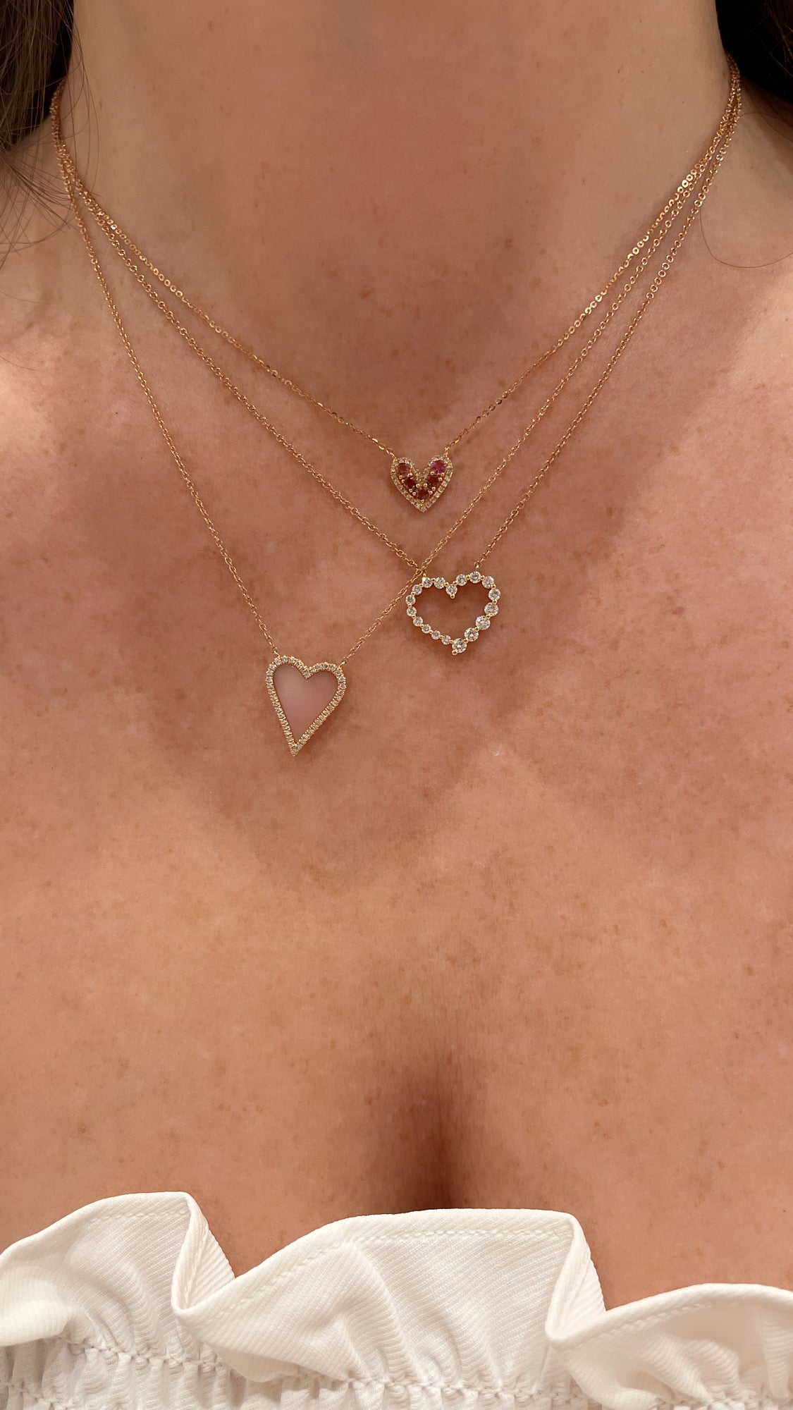 Mother of Pearl and Diamond Sweetness Heart 3