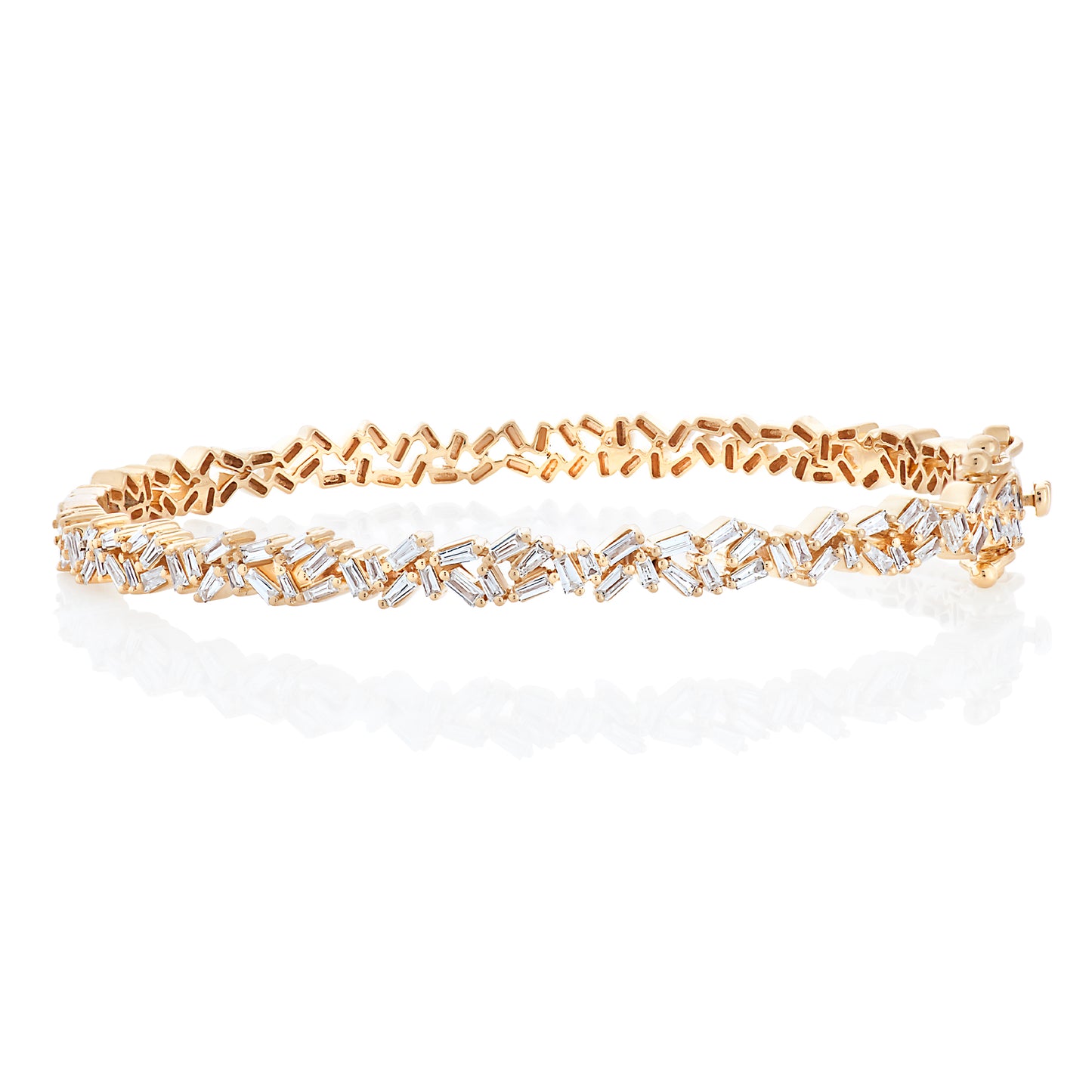 Diamond Baguette Sparks Bangle Bracelet