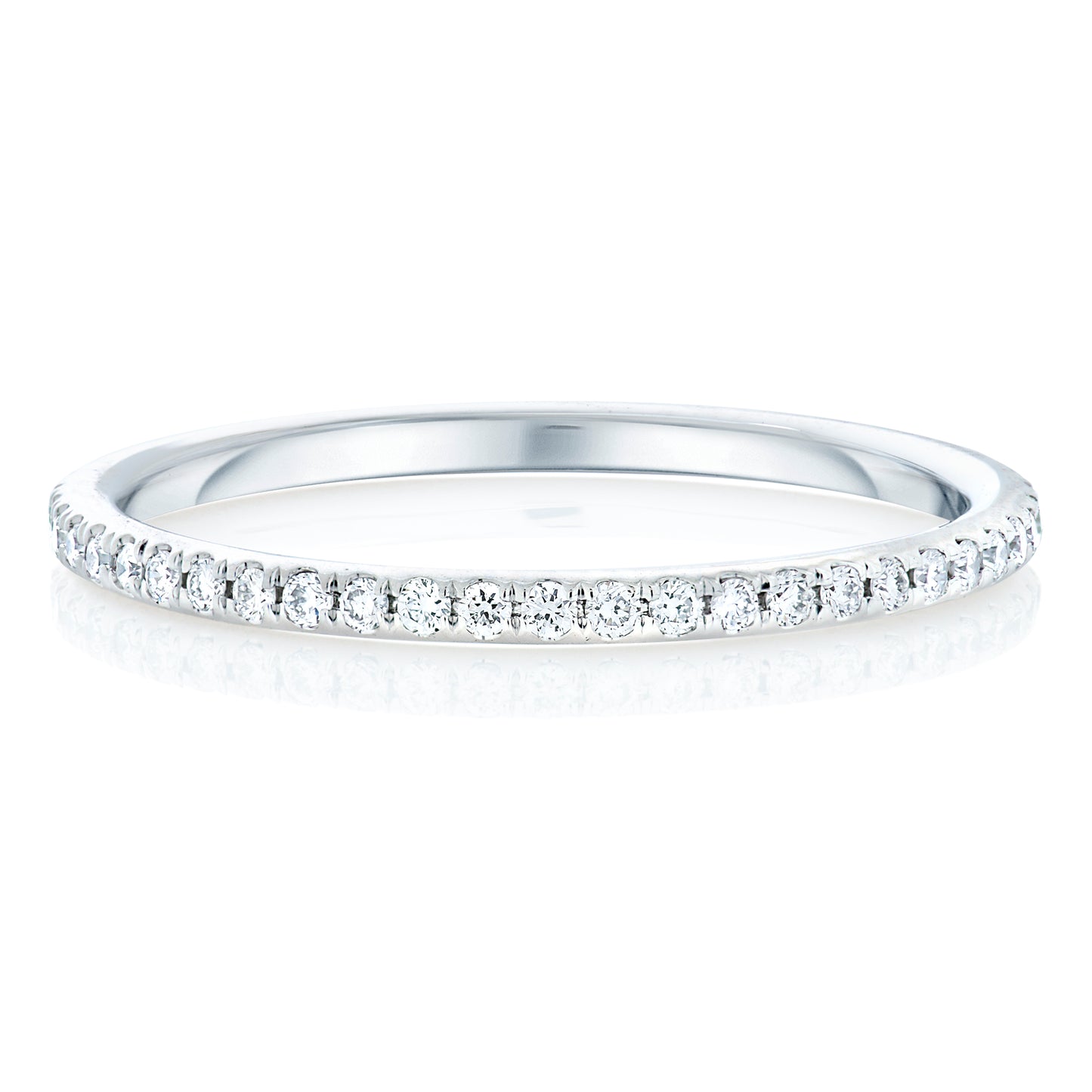 Diamond Split Prong Eternity Band