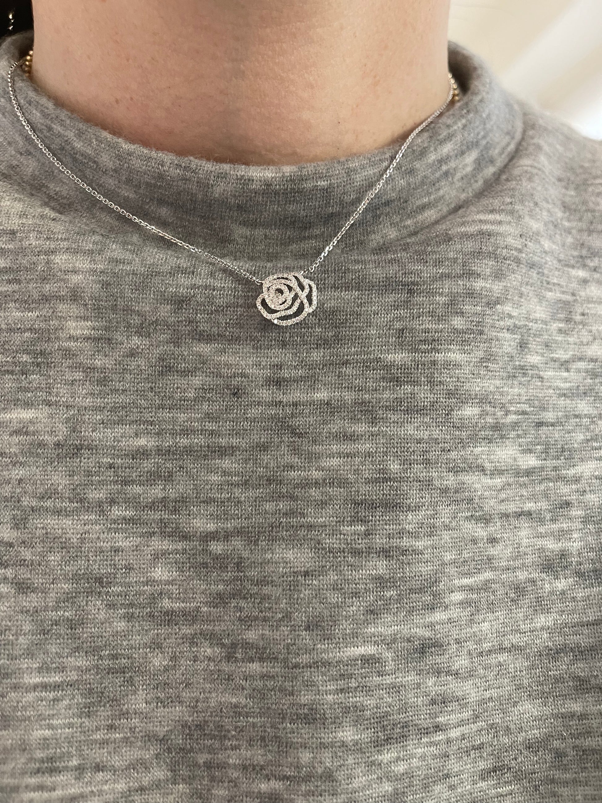 Diamond Rose Pendant 3