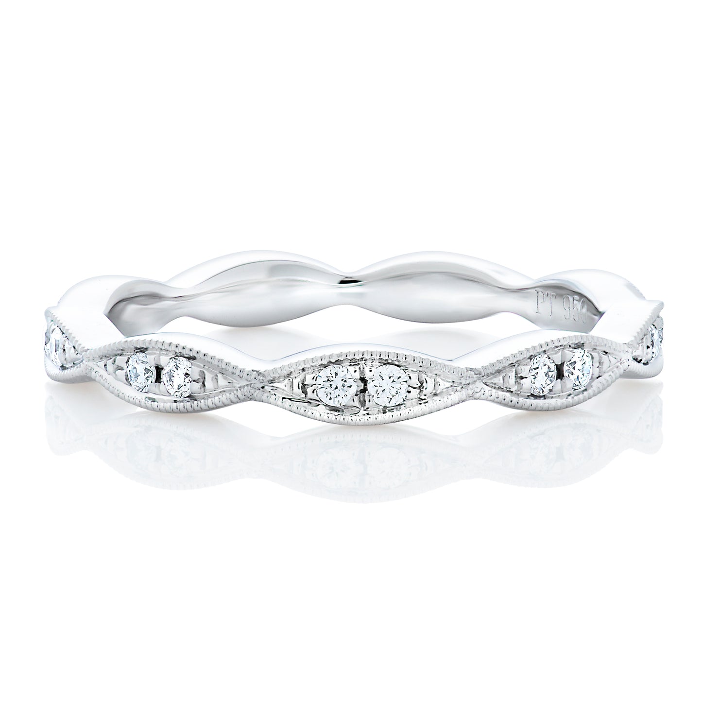 Bead Set Eternity Band
