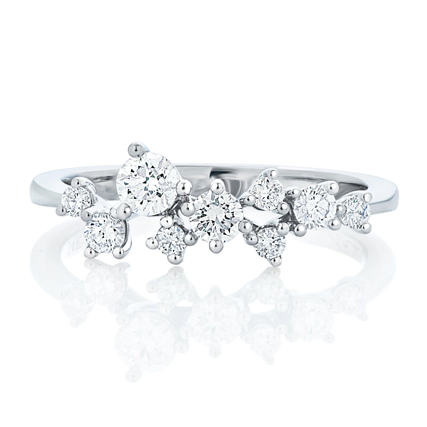 Round Diamond Cluster Ring