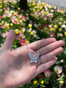 Jumbo Size Diamond Butterfly Pendant 7