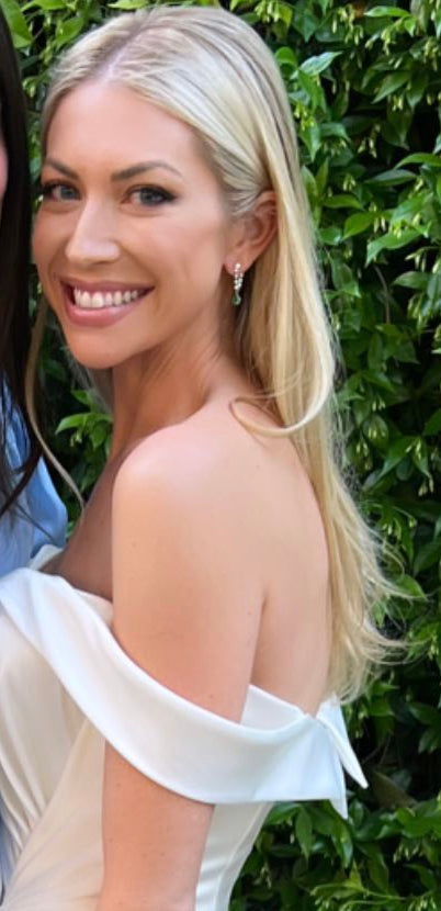 Diamond and Emerald Drop Earrings - Stassi Schroeder 3