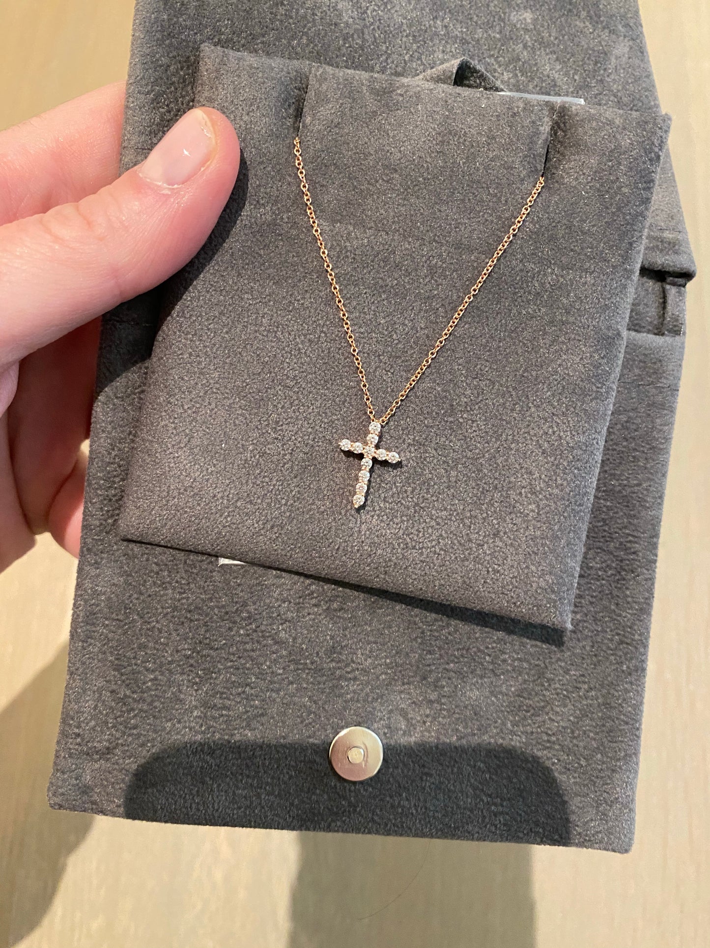 Small Diamond Cross Pendant 8