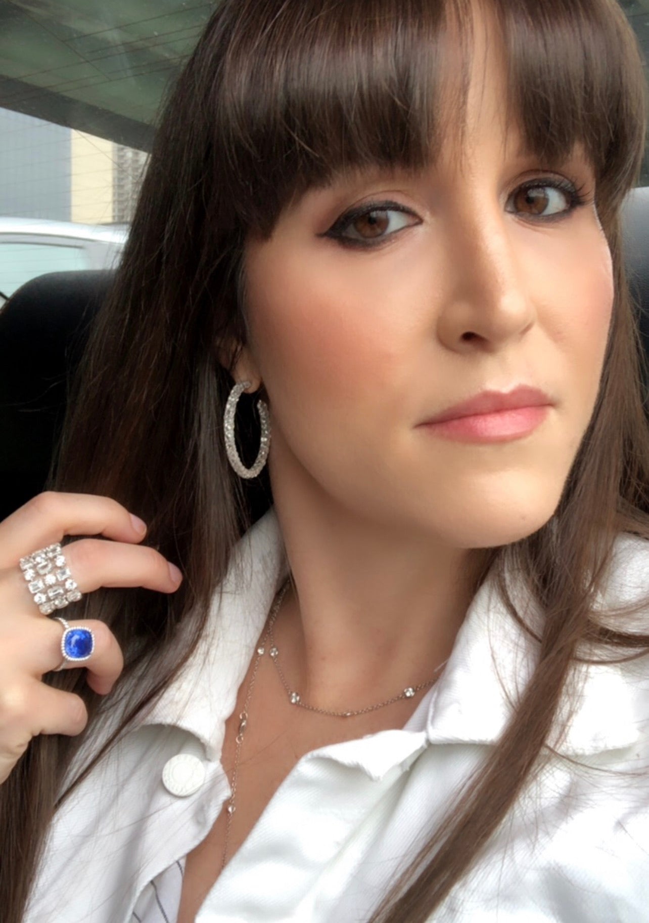 Platinum Sapphire Diamond Halo Ring