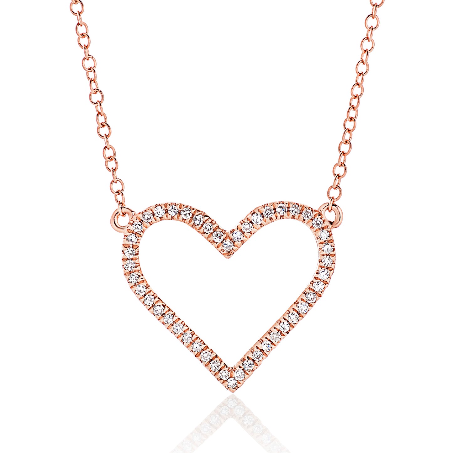 Diamond Open Heart Pendant