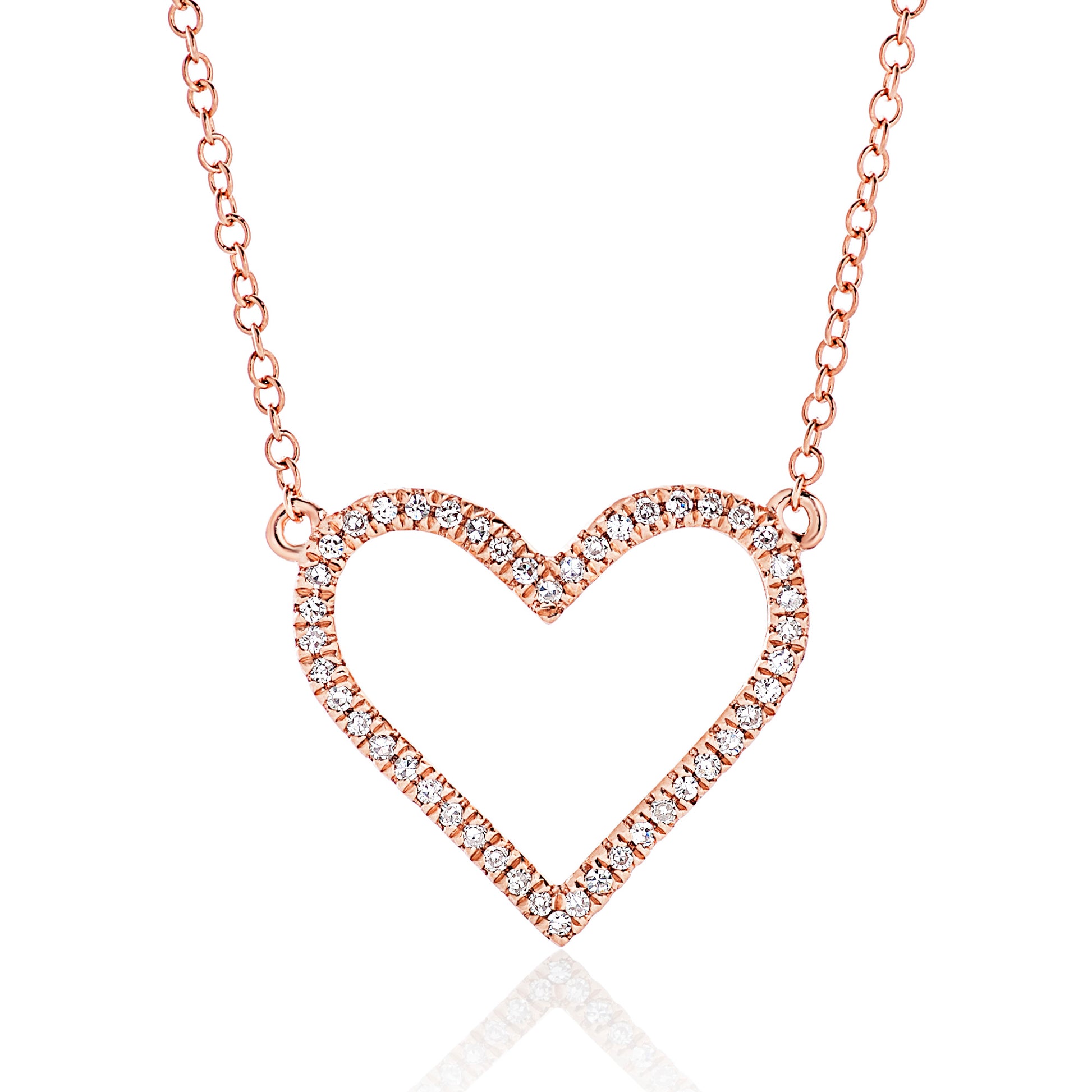 Diamond Open Heart Pendant