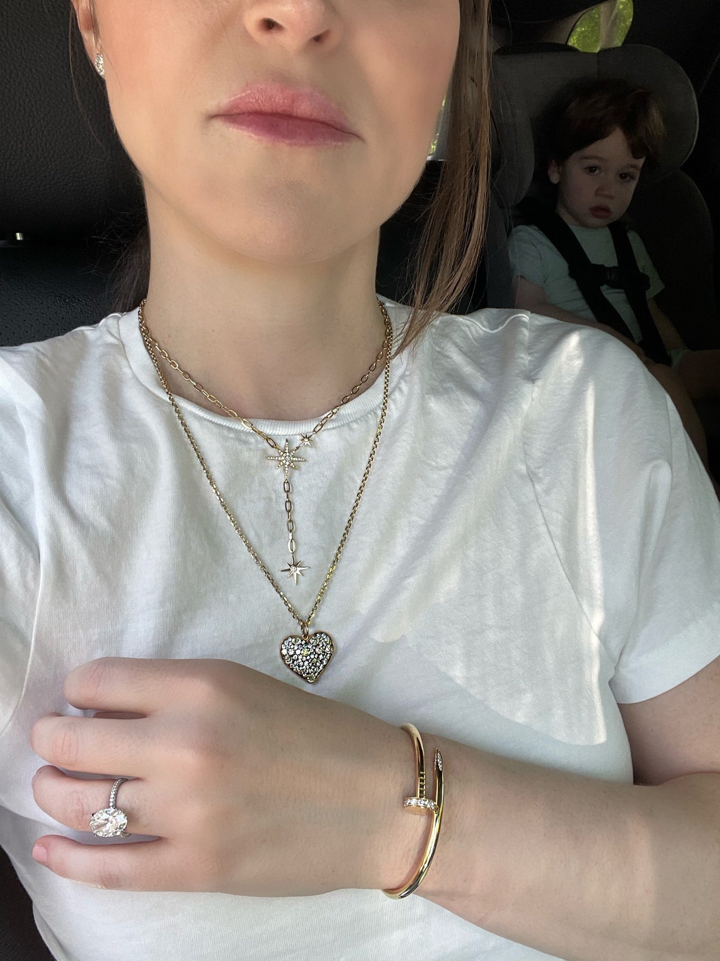 Shooting Star Diamond Chain Necklace 3