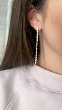Load image into Gallery viewer, Graduating Diamond Bezel Set Ear Dusters - Two