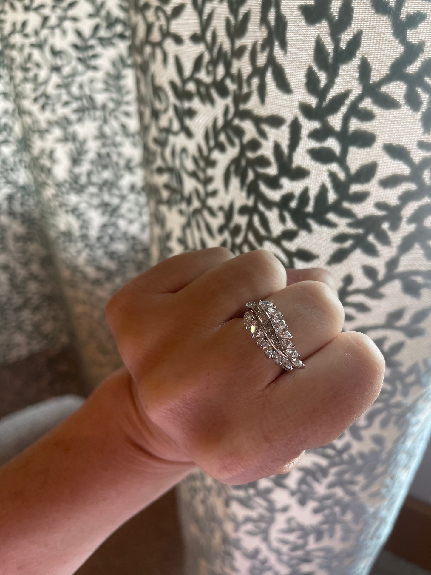 Diamond Leaf Ring 4